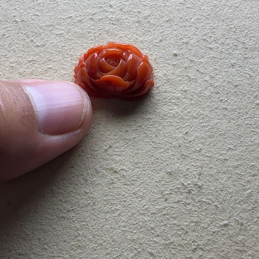南红玛瑙未镶嵌手链牡丹花