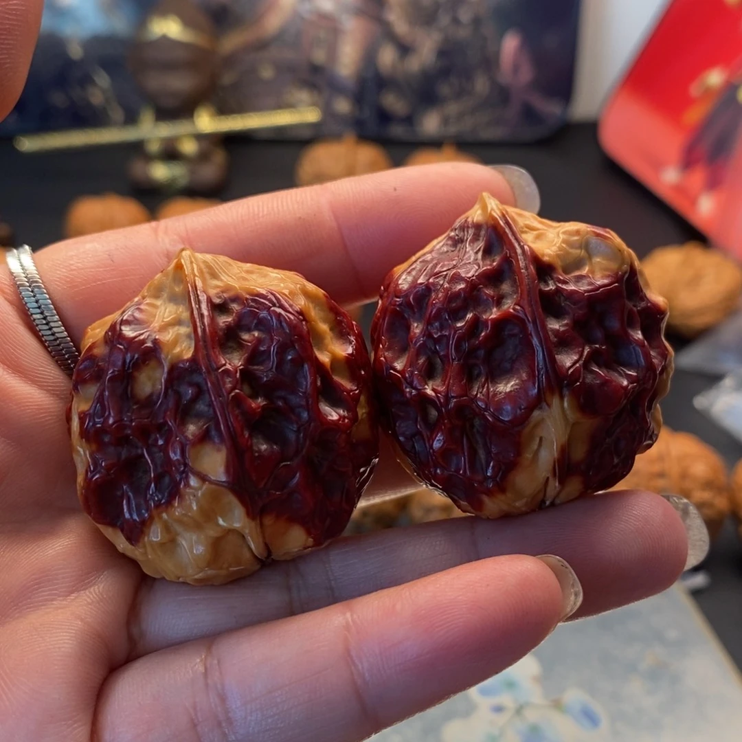 把件文玩核桃麒麟蛙七彩49号