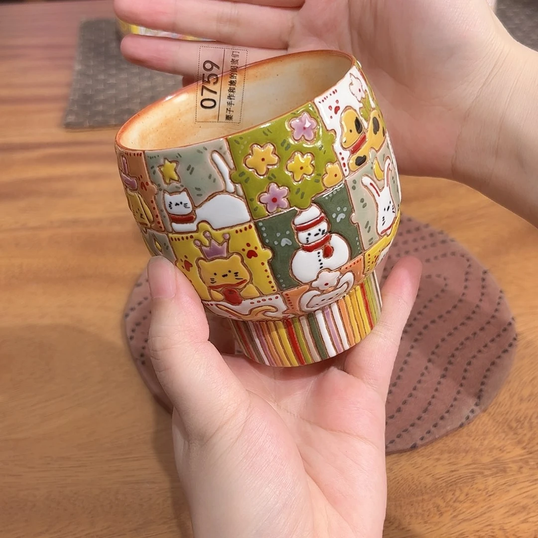 瓷片手工制作工艺制作容量350cc