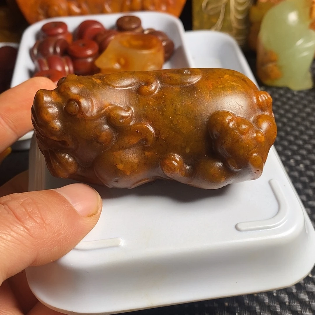 蛇纹石玉合金颈饰