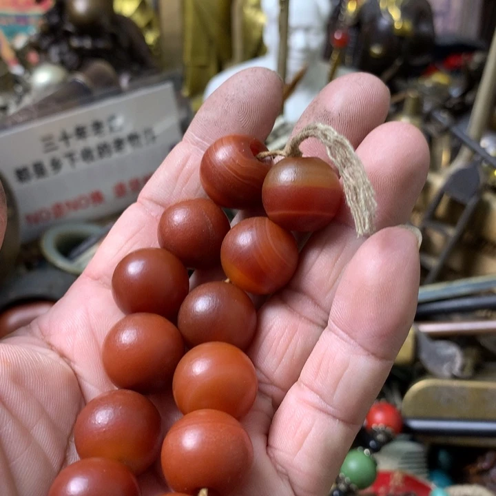 凯***文一物一拍圆瑙瑙手环