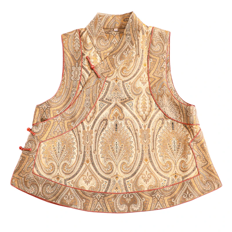 「锦蝶绣羽」丽古龙复古国风手工原创设计日常百搭国潮女装汉服马甲