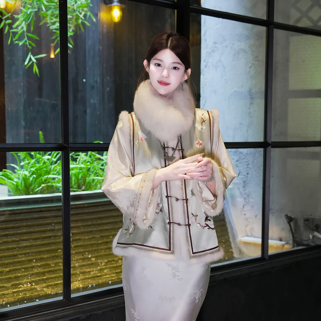 一枕槐安·【一路荣华】马甲原创设计新中式秋冬复古日常气质马甲