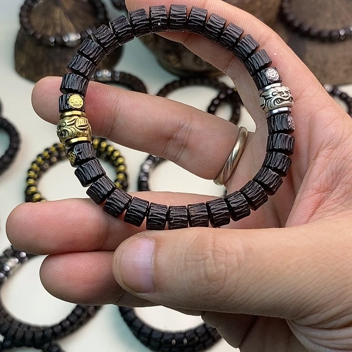 椰蒂手串夏**阳8刀纹双吞金兽四个标