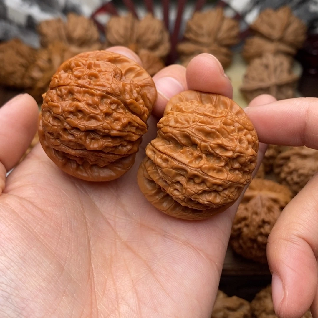 把件文玩核桃734号40血麒麟色差