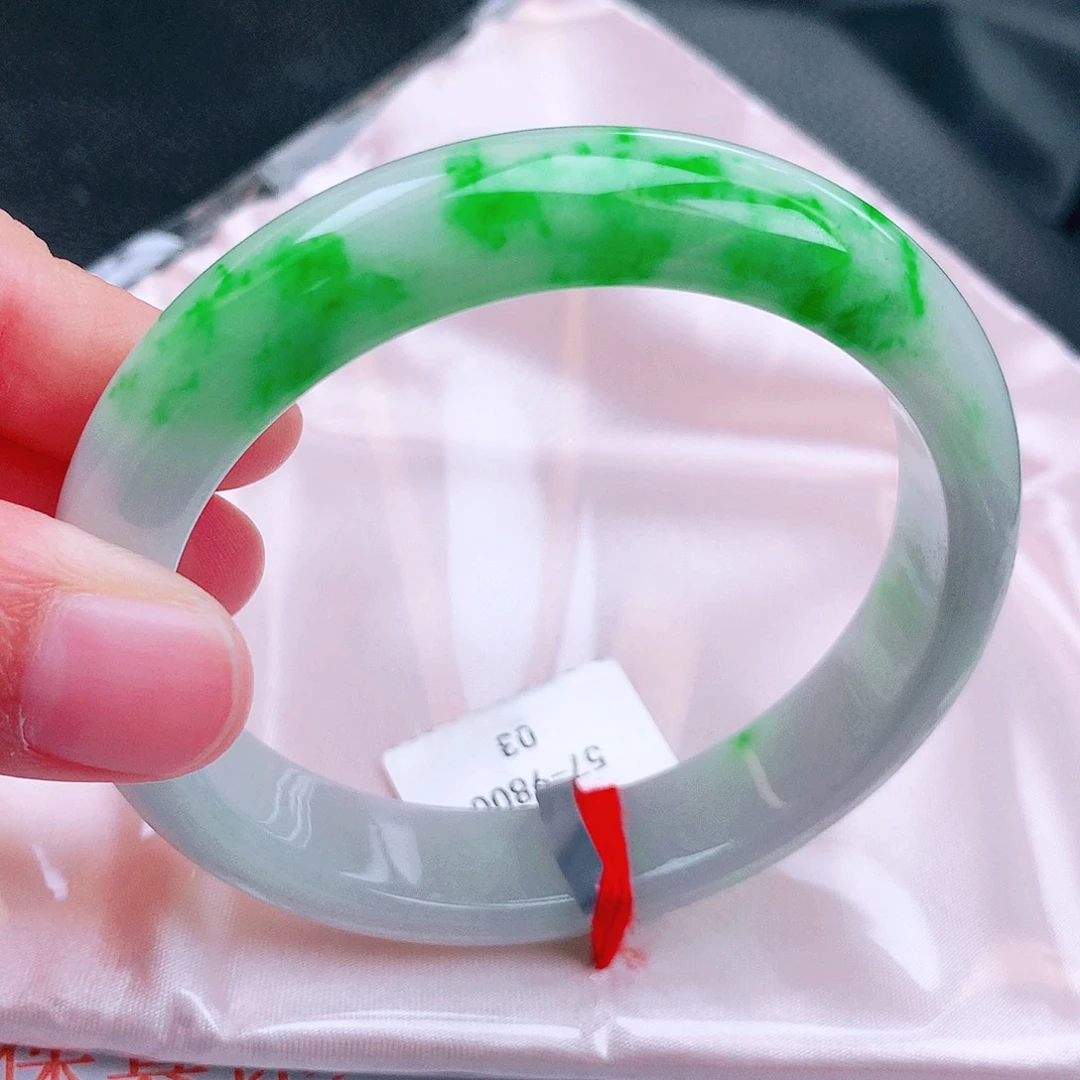 翡翠未镶嵌手镯缅甸天然a货翡翠手镯