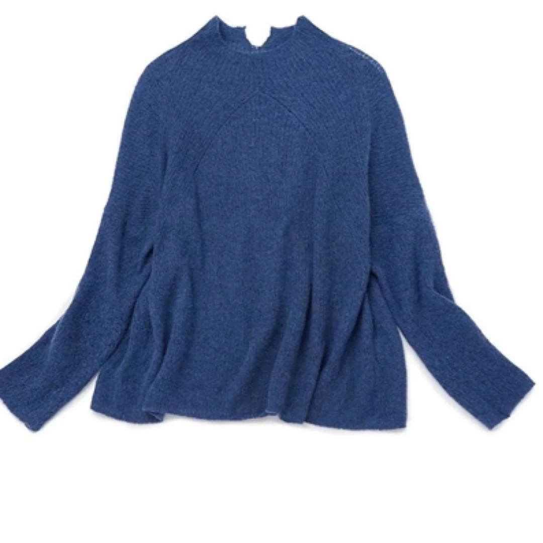 雾中来访 花式纱宽松慵懒羊绒混纺套头衫 叠穿