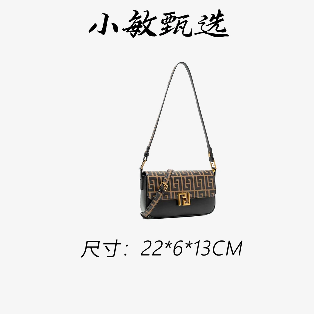 【小敏精选】渠道货QYX-98036-黑色时尚新款轻奢女士单肩包女包