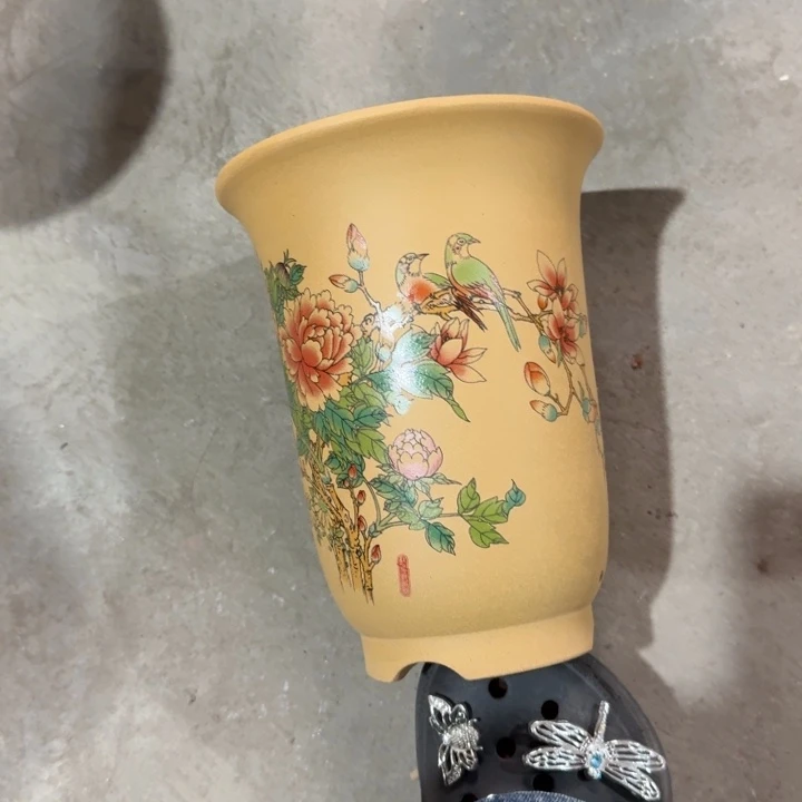 紫砂花盆破损补发紫砂高度22口径17单只