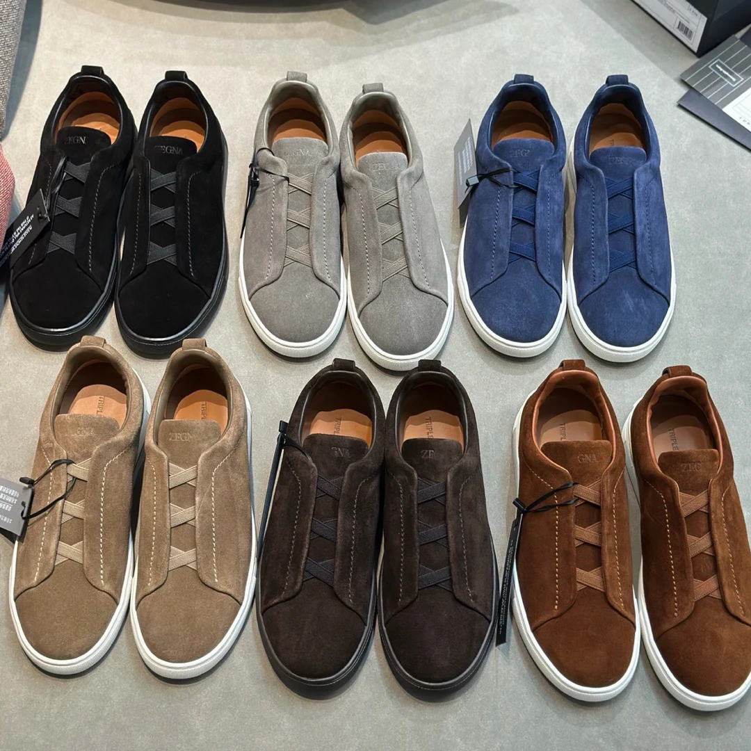 杰家减震耐磨圆头鞋子休闲板鞋运动一脚蹬青年男士软底