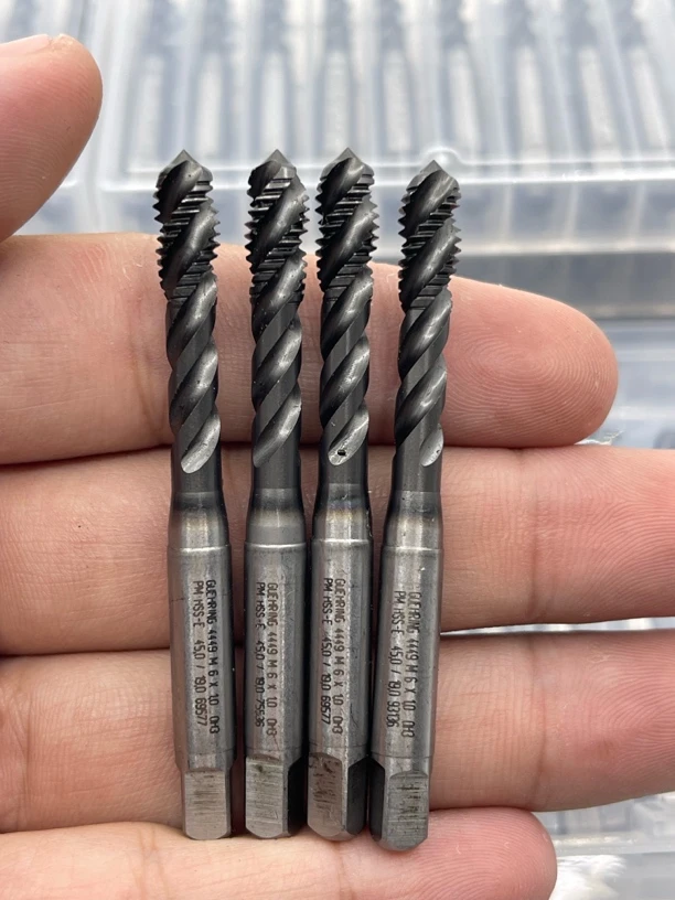 德国钴领4449粉末系列盲孔螺旋槽不锈钢调制料克星M6X1