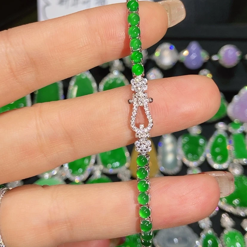 【闪购商品】翡翠手链未镶嵌天然翡翠