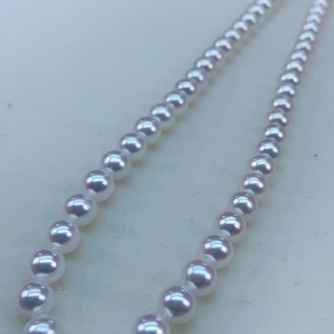 银S925镶嵌淡水珍珠6极强冷光炫彩几乎无暇小灯泡