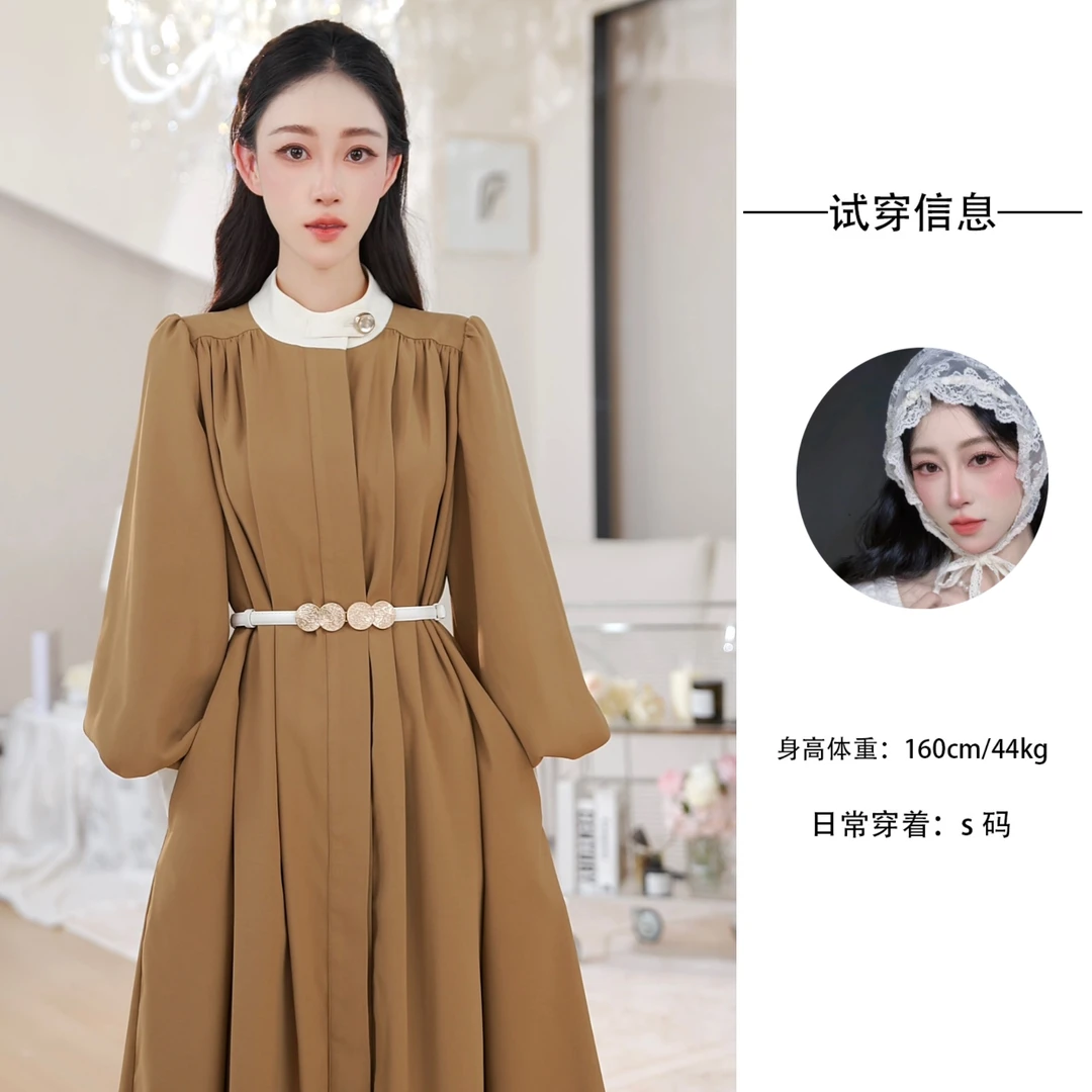 （送腰带）Nash/奈希【露丝风衣】风衣连衣裙外套女长款秋高级感韩系