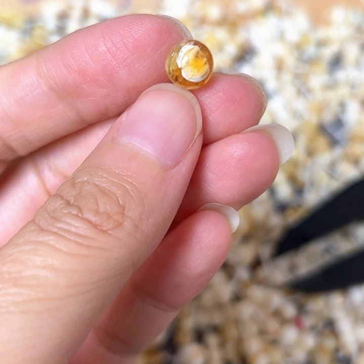 裸石蜜蜡未镶嵌7.9mm一个