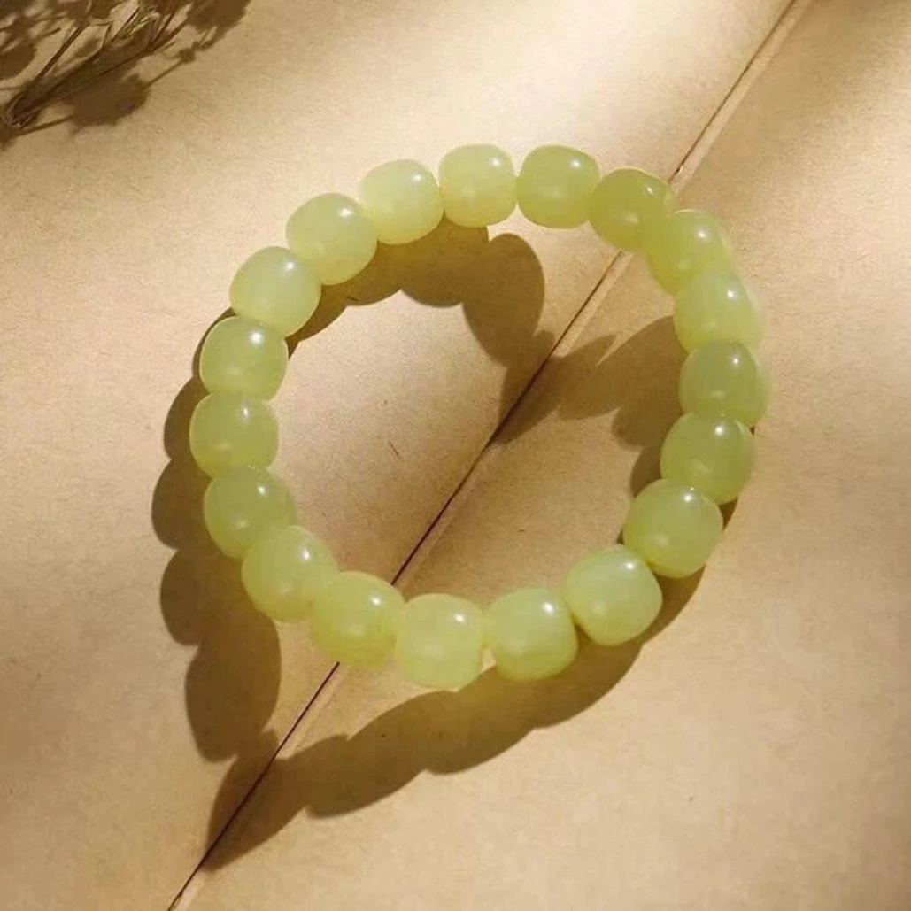 【粉丝专享】新疆精美素圈手串鸡油皇10mm老型珠