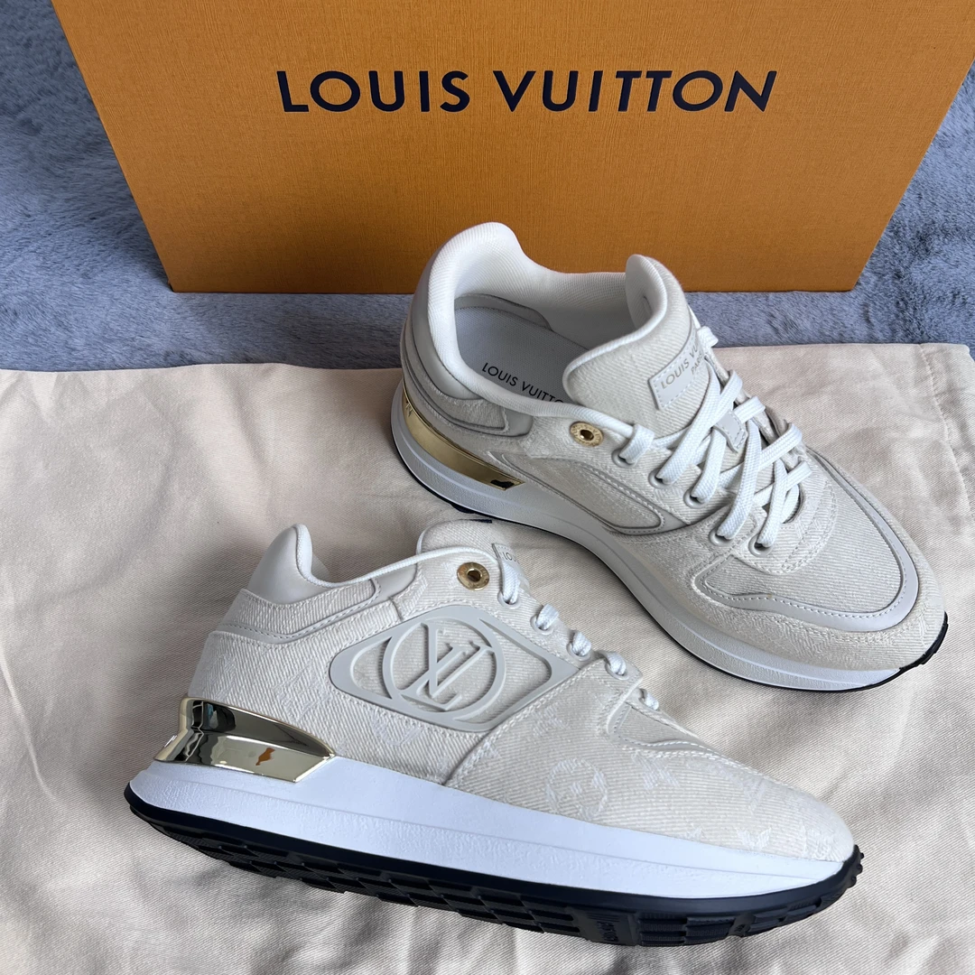 未使用 LouisVuitton/路易威登 36.5码！lv run away厚底休闲鞋 灰