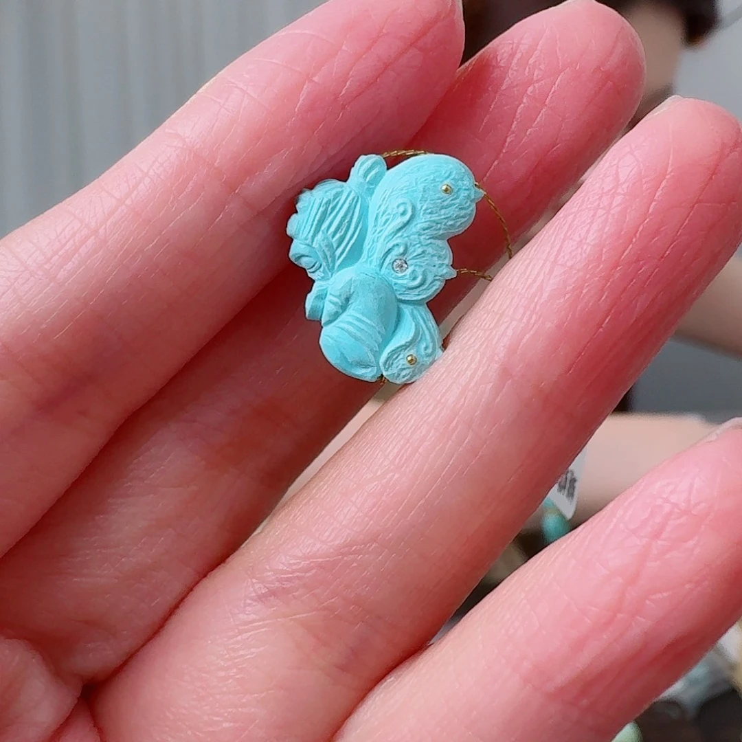 未镶嵌绿松石珠宝奇石