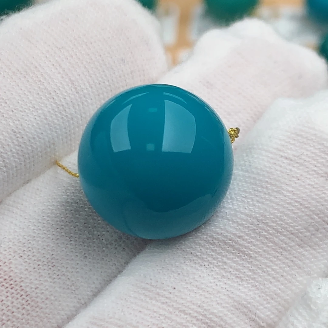 未镶嵌绿松石配饰圆珠17.7