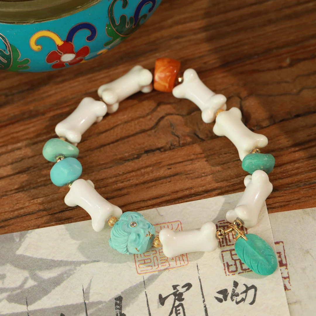 猛犸阿呆骨头手串（自发）