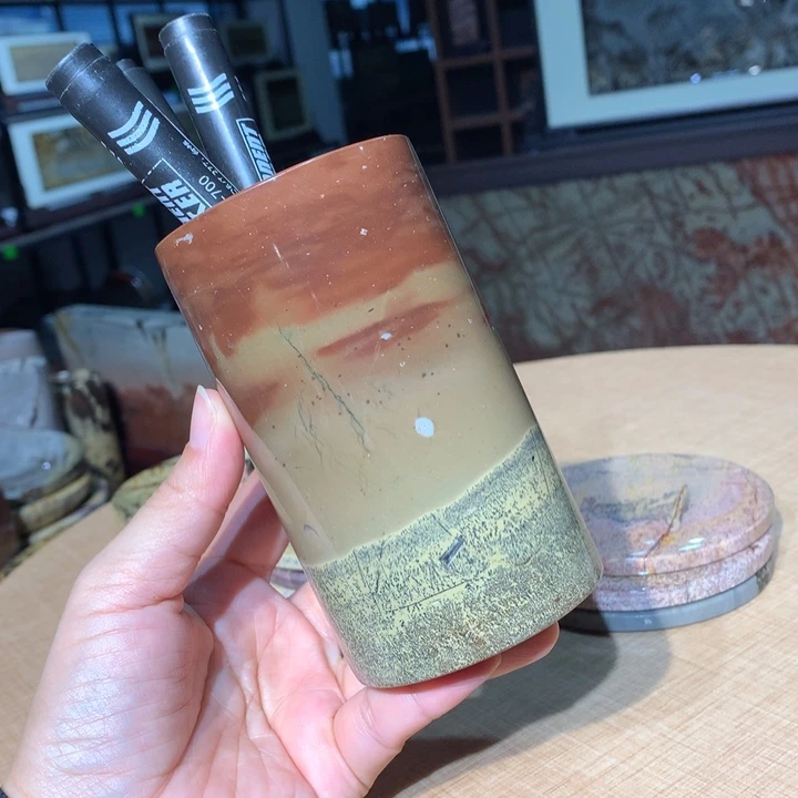 ，广西国画石摆件，收藏观赏