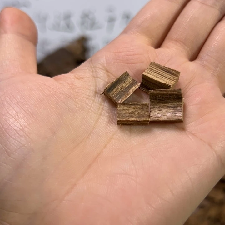 香料缅甸老虎斑八分沉车珠碎料10克（多样性发货