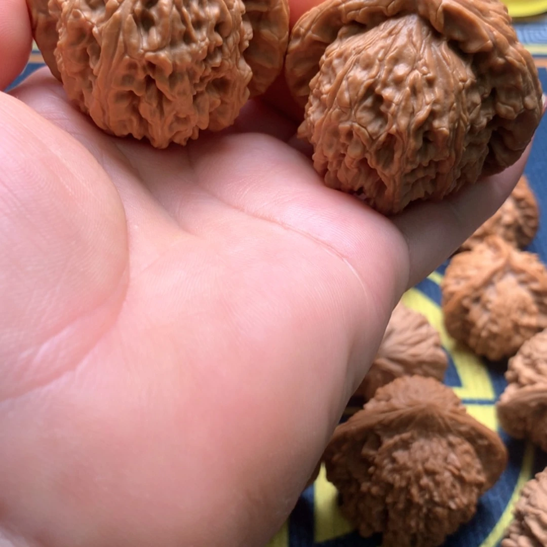 【闪购商品】文玩核桃把件玉*白狮子46