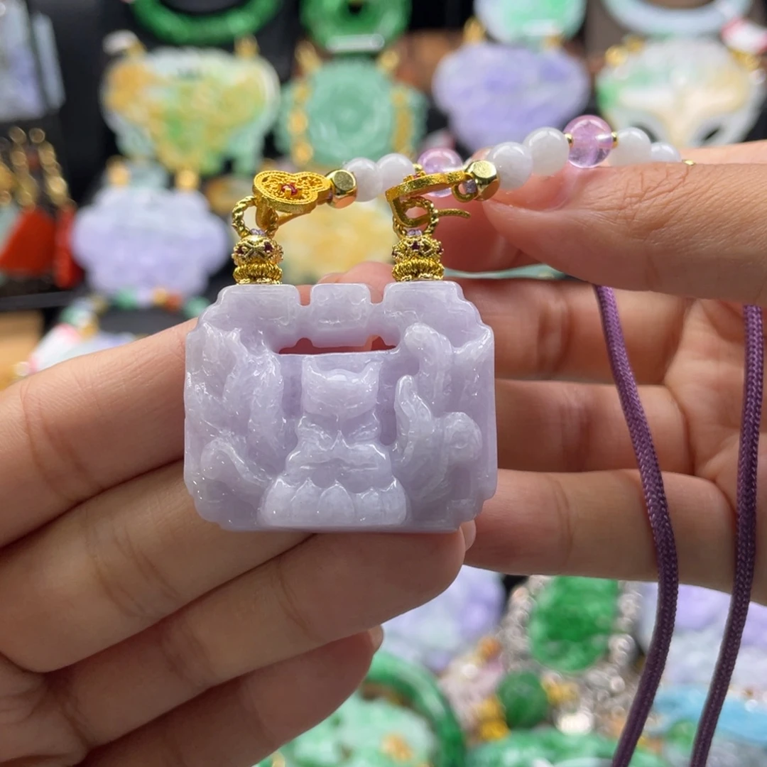 翡翠未镶嵌颈饰代编织