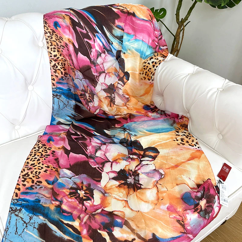 轻奢桑蚕丝妈妈款丝巾