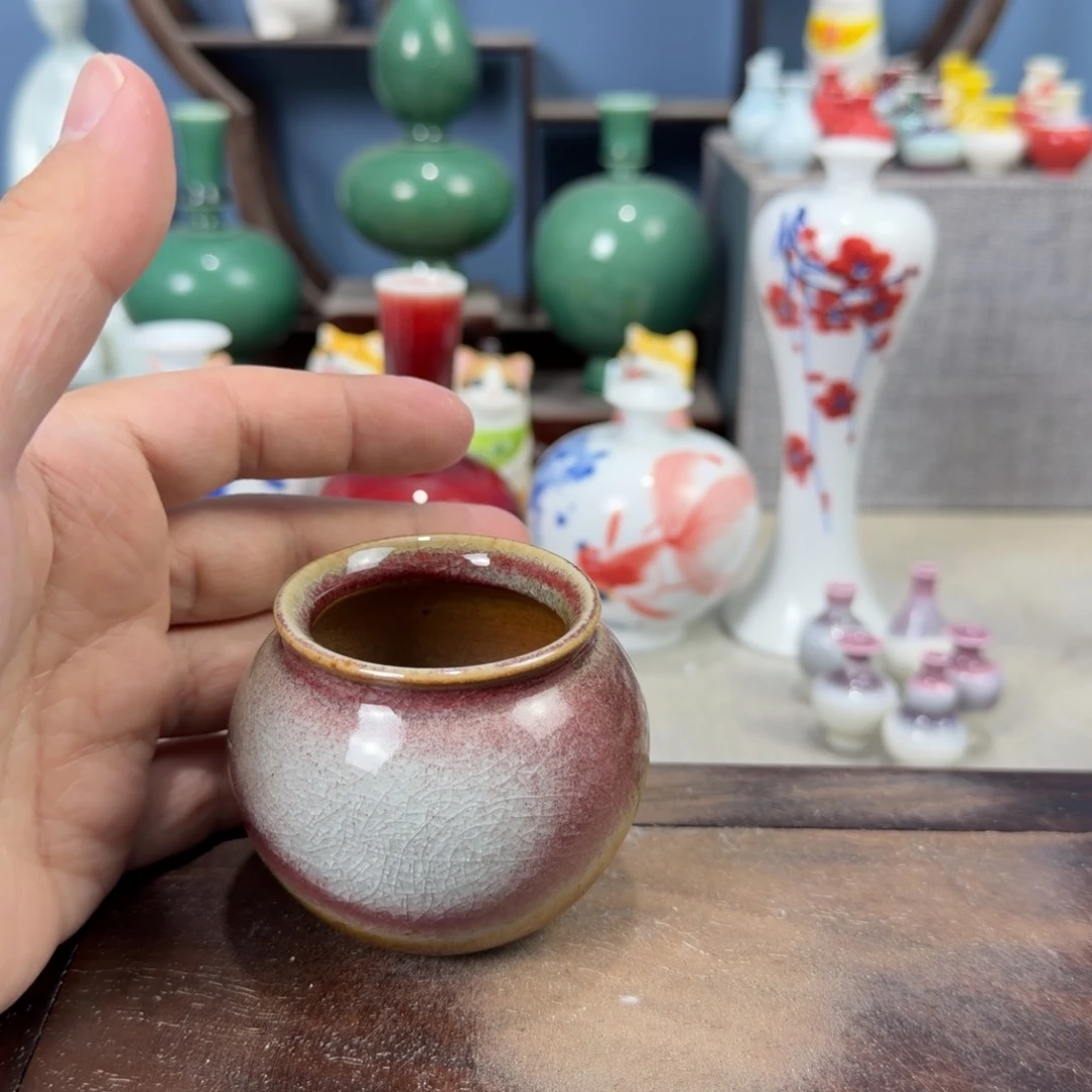 陶瓷手工小花器摆件