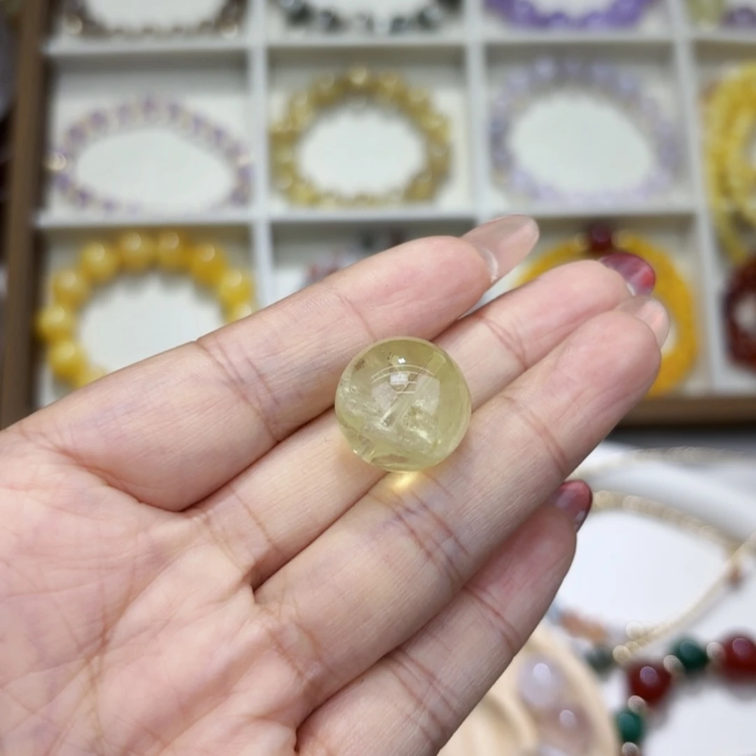 石英石纯铜黄色单珠百搭