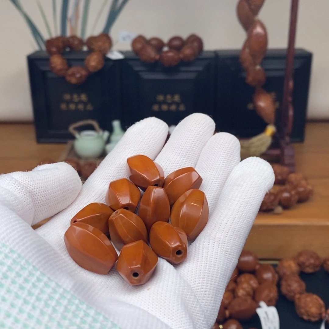 手串橄榄核工作室六棱素珠