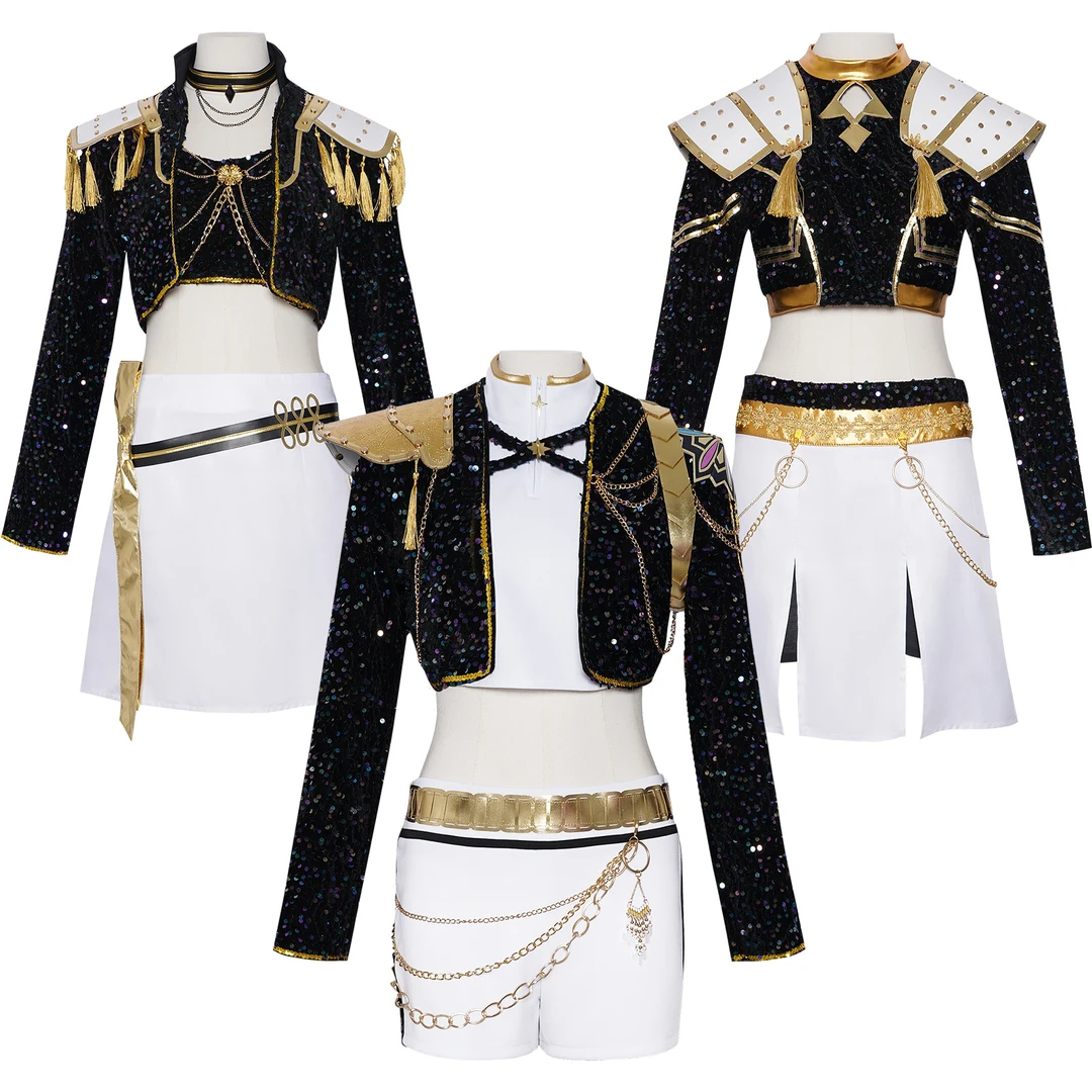 现货猎魔女团cos鲁米佐依米拉黑金舞台服动漫二次元扮演cos演出服