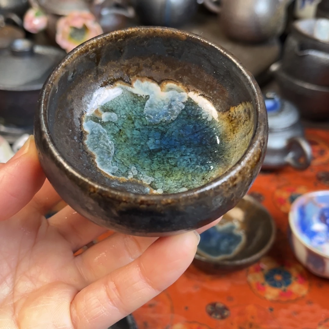 陶***陶柴烧茶器主人杯杯柴烧