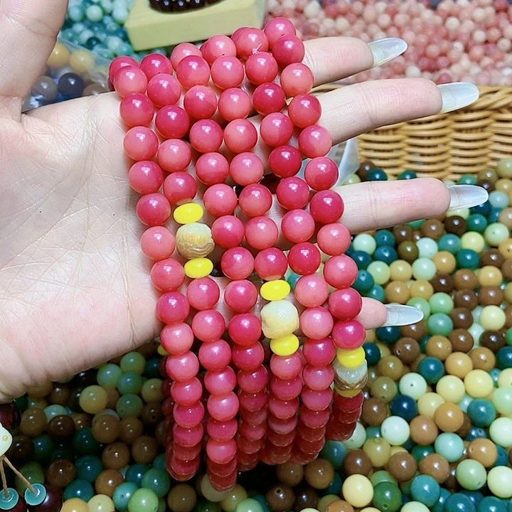 菩提根/象牙果吊坠红色成品