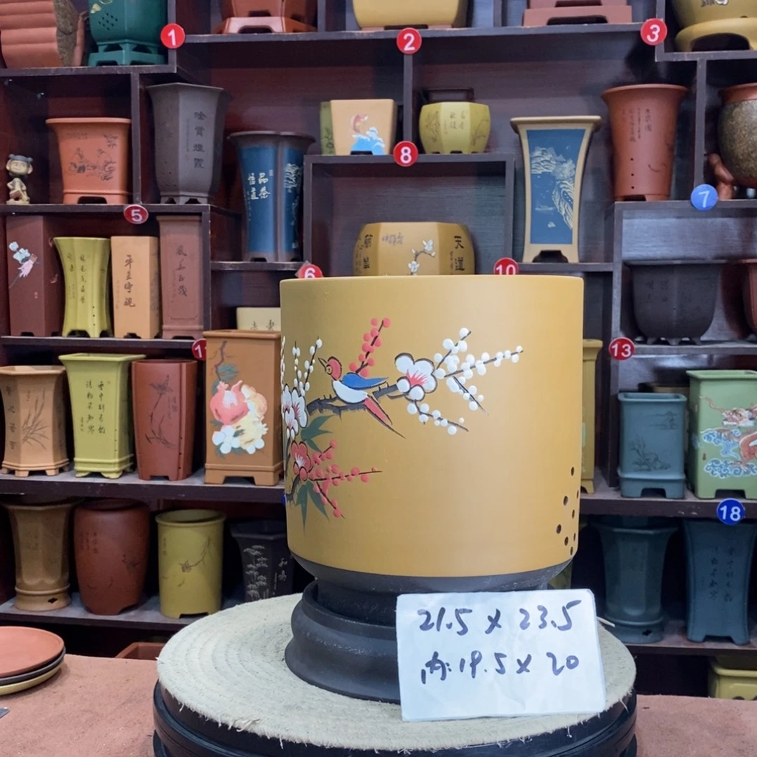 紫砂艺术紫砂花盆