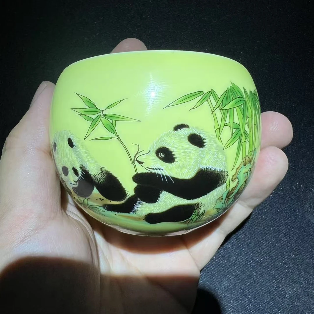 熊猫抱竹   单杯