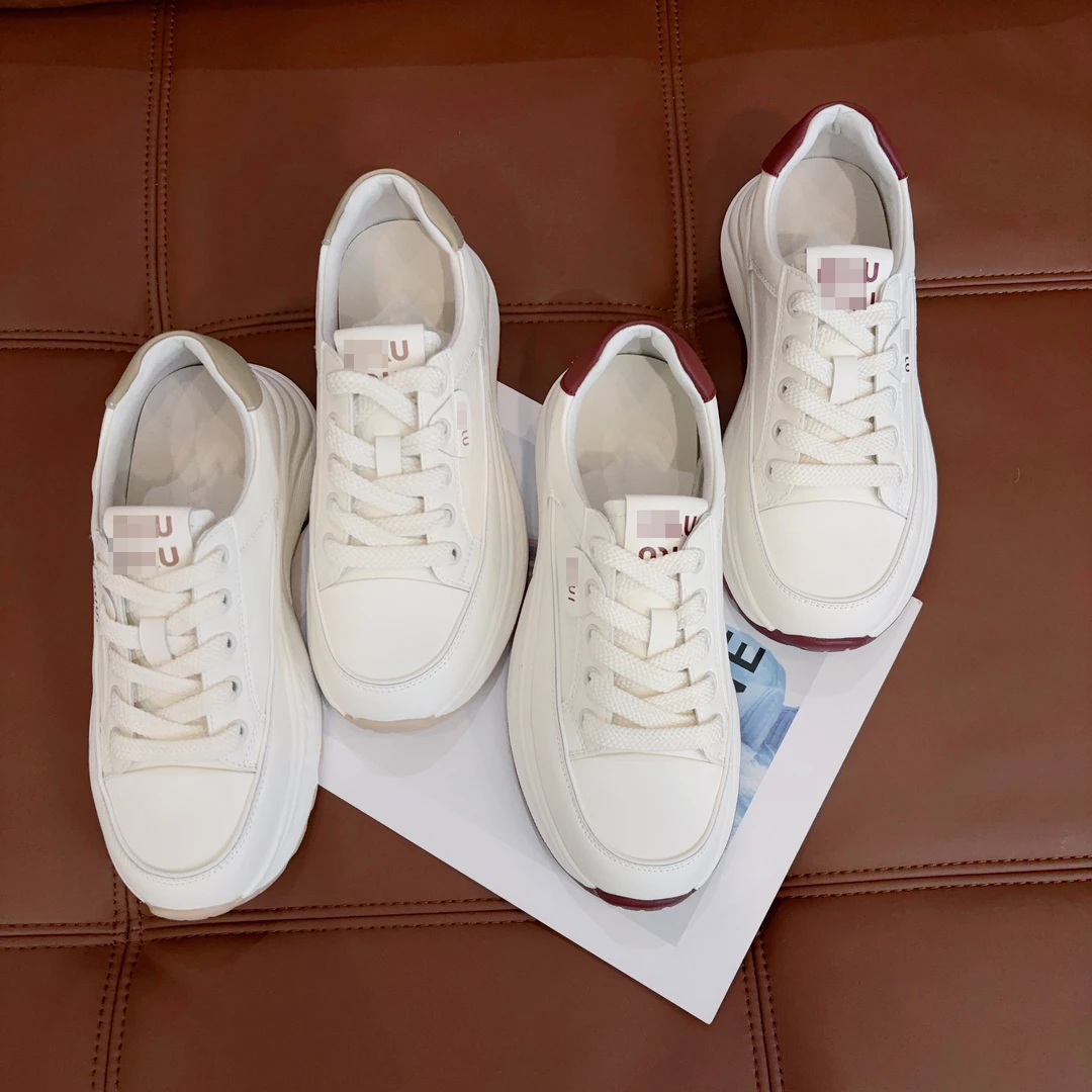 DHR COLLECTTIONS豆豆 四季款休闲百搭小白鞋女厚底-D356-1