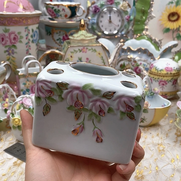 杯碟陶瓷摆件陶瓷