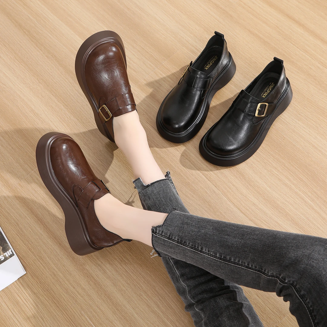 【Ciafoce纤芙森】2502/时尚百搭气质软底软面外穿休闲勃肯鞋2502