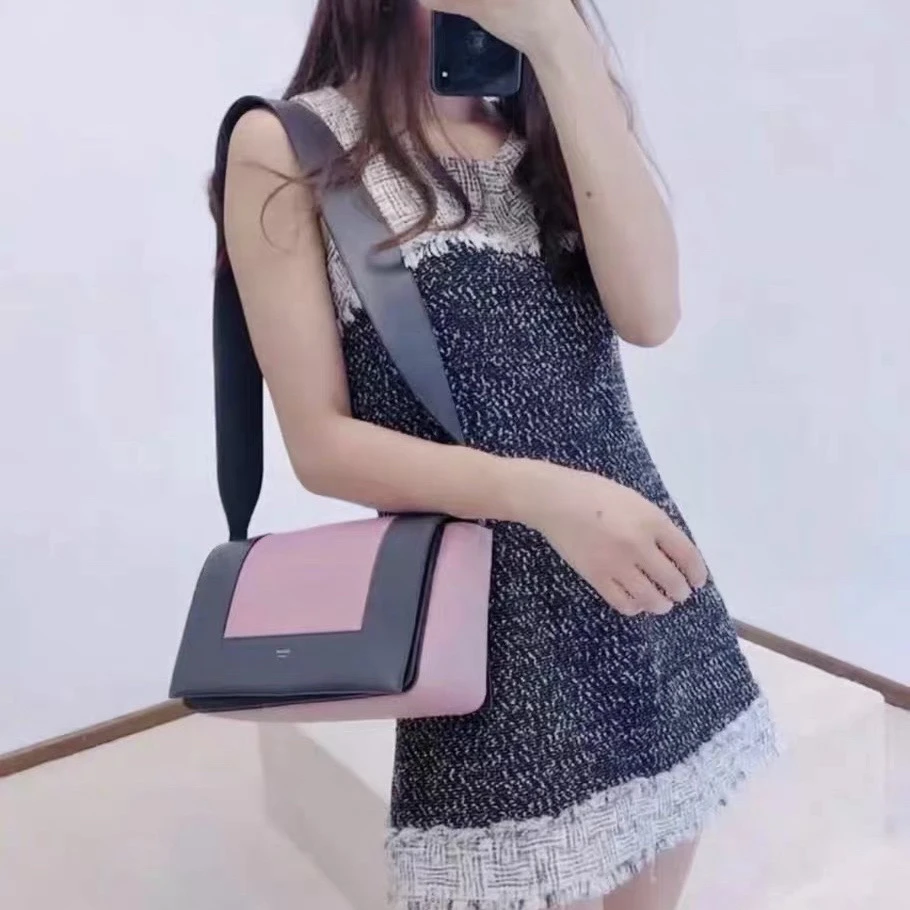 99新 Chanel/香奈儿 D500067/黑白拼接编织连衣裙/34码