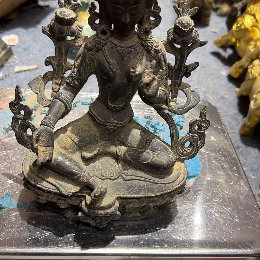念***选瑕疵以说明黄铜摆件工艺品