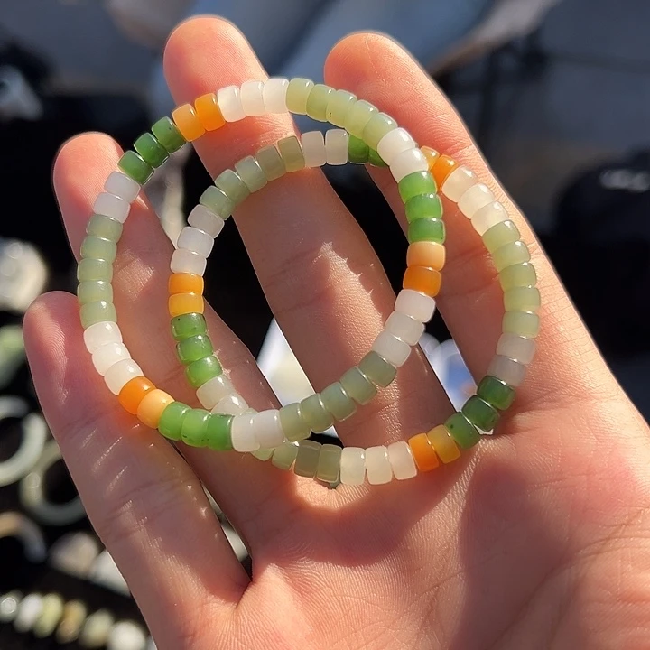 未镶嵌手链和田玉和田玉多宝卡6多样性拍一发一