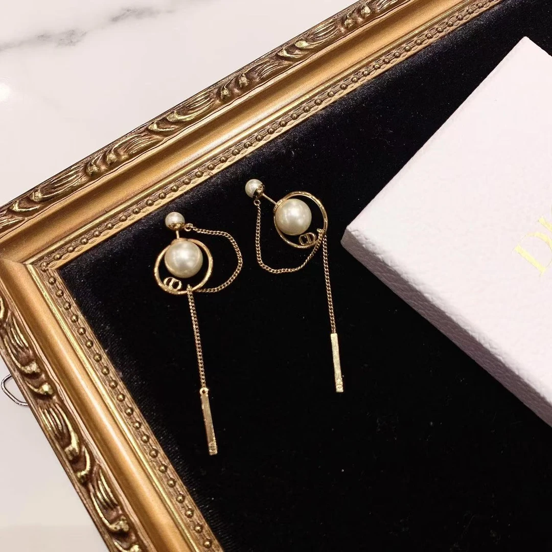 95新 DIOR/迪奥 GGS迪奥tribales流苏耳环/36401805