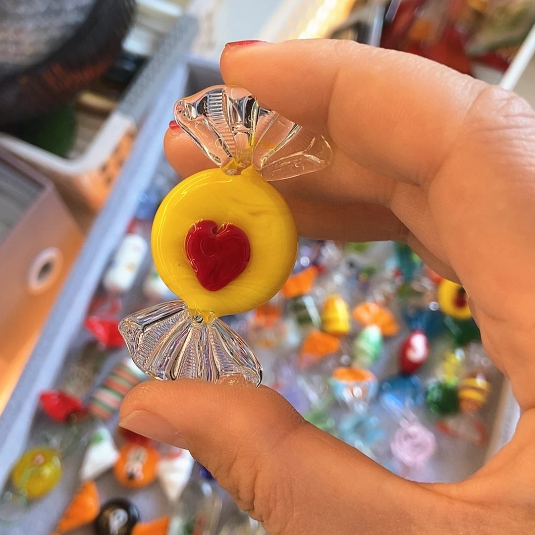 琉璃手工艺品爱心