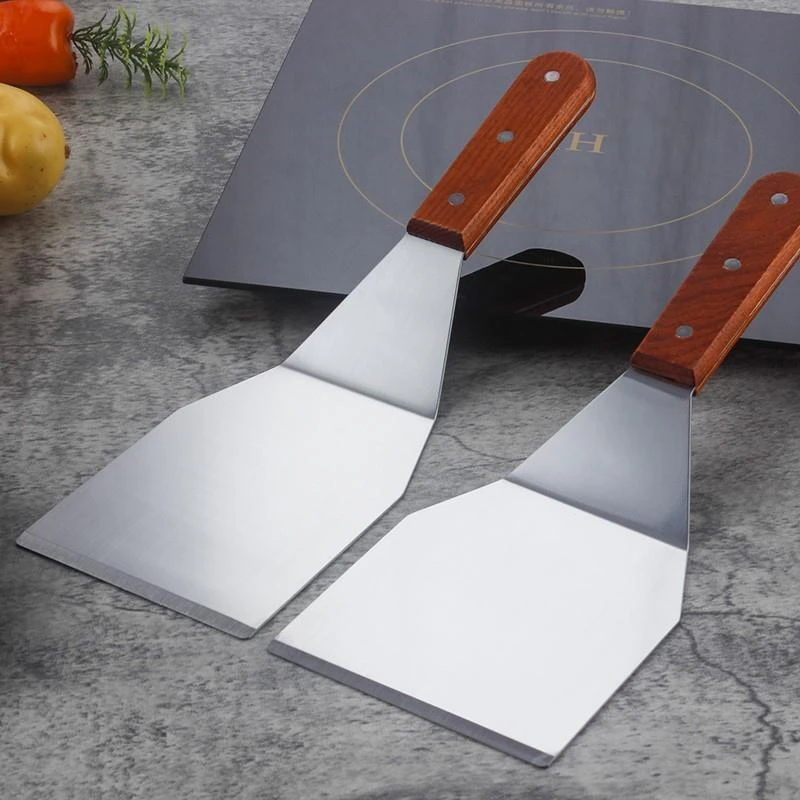 切豆腐正方形铁板炒饭用的铲子料理烹饪勺疙瘩汤专用神器漏勺