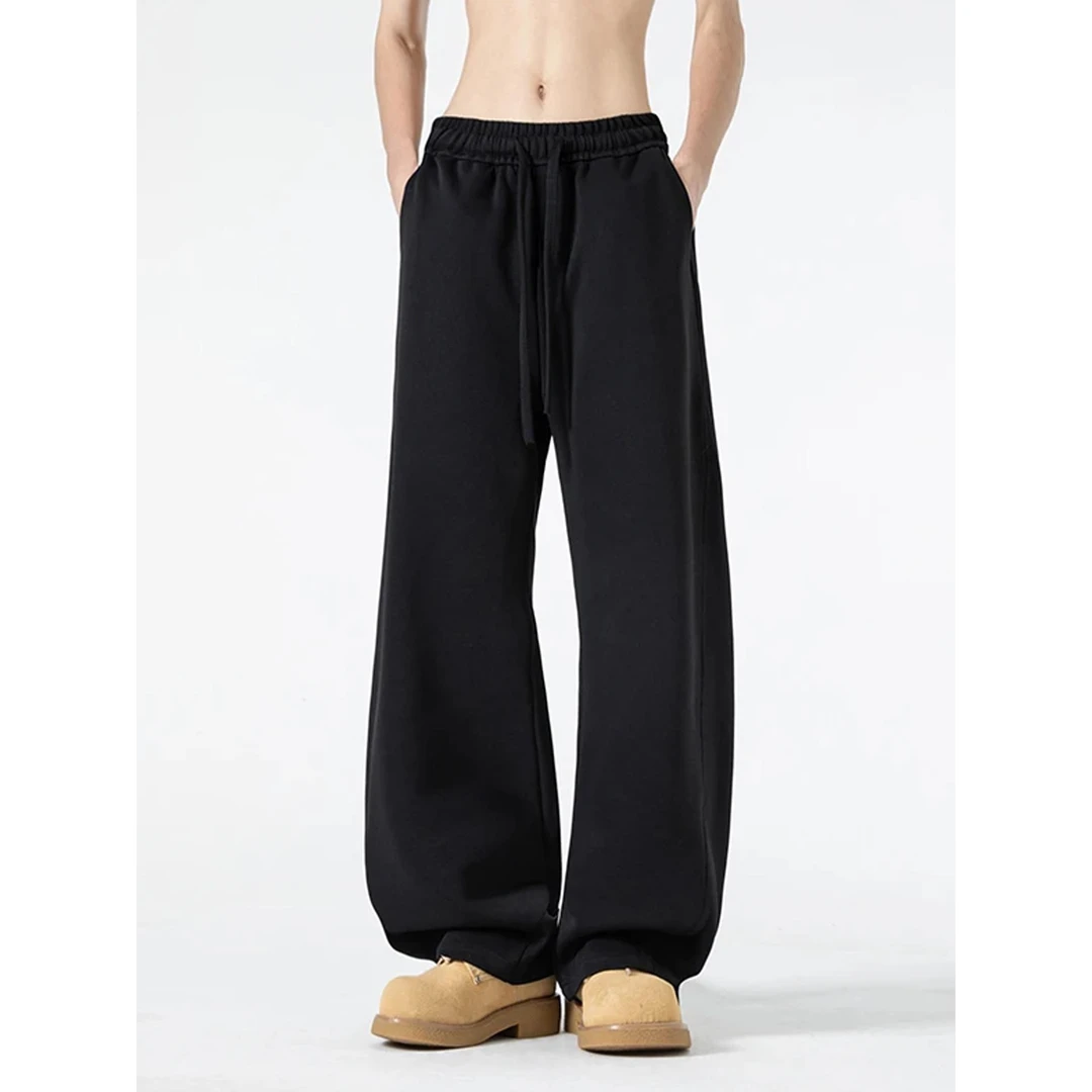 弯刀卫裤男款秋季宽松运动阔腿裤秋冬加绒加厚长裤男生休闲裤子潮