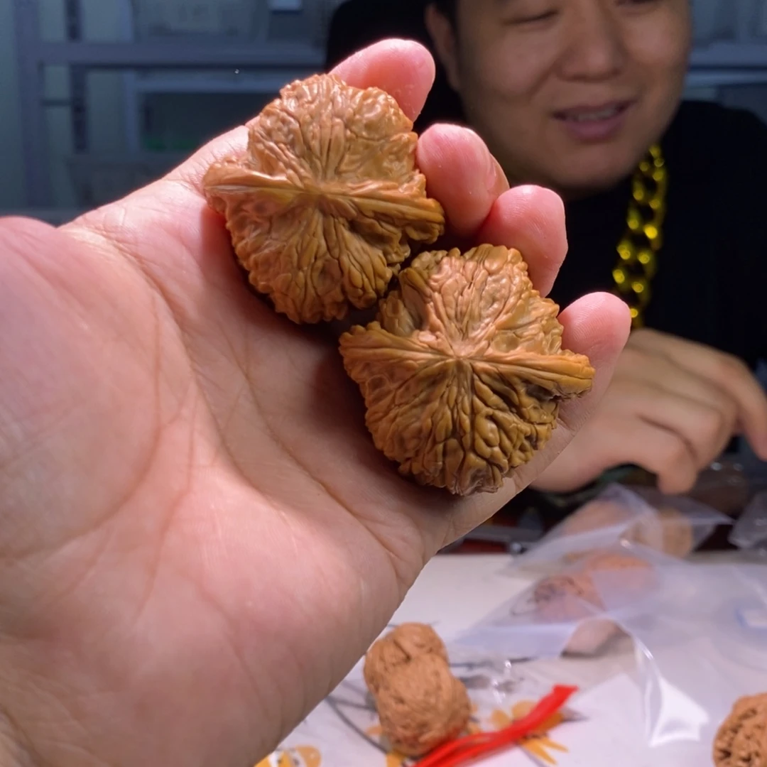 文玩核桃把件磨盘021