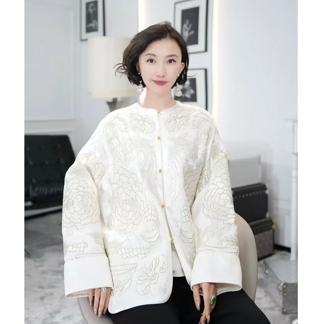 Betty Bairn【春光绣画】高端定制中式刺绣外套24B-BW7751