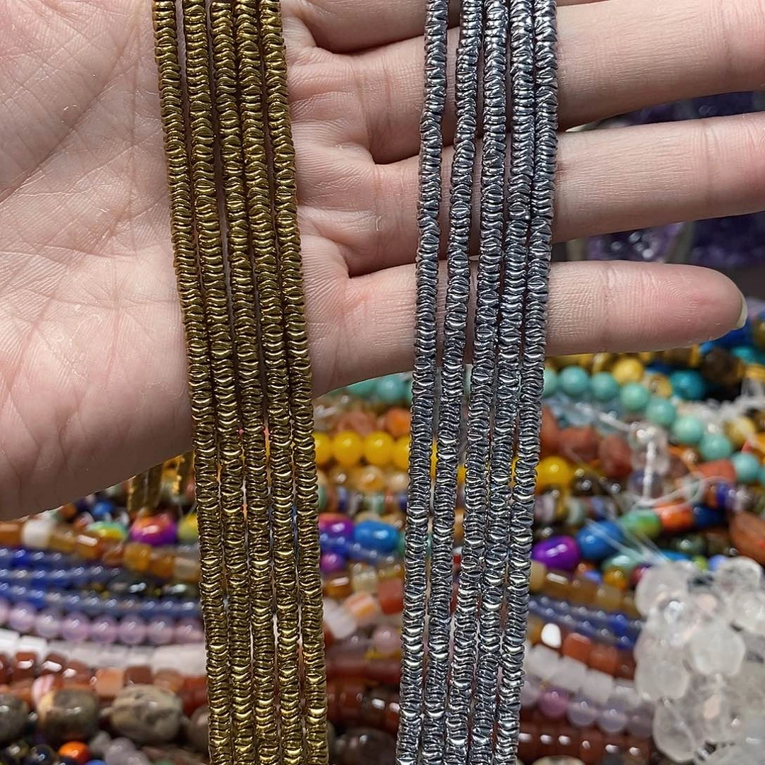 石英质玉未镶嵌，1条黑胆石波浪隔片4mm，